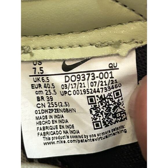 NEW Nike x Acronym Blazer Men's Shoes 'Black Olive Aura' DO9373-001 Size 7.5M - Picture 4 of 6